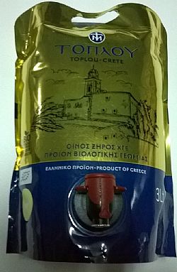 Κρασί Λευκό 3lt ΒΙΟ ΜΟΝΗΣ ΤΟΠΛΟΥ