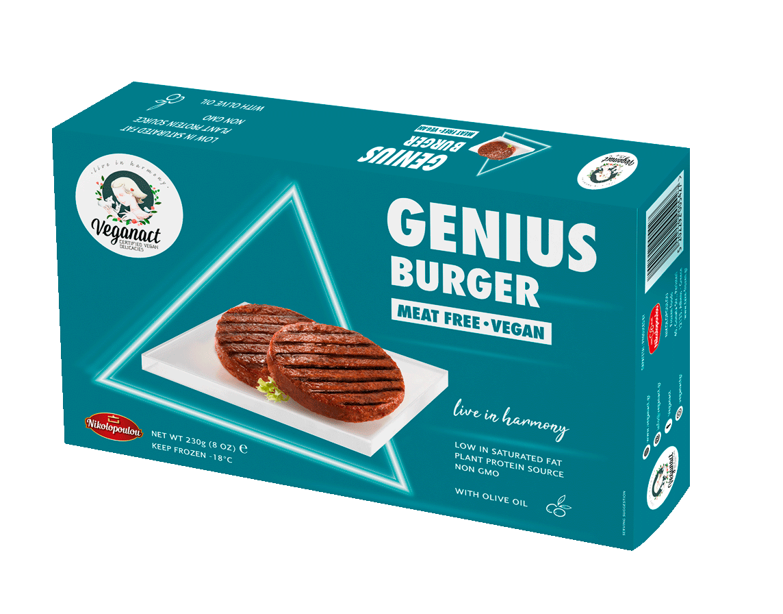 Μπιφτέκια Burger Meat Free GENIUS