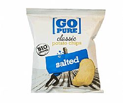 Πατατάκια Φυσική γεύση με Αλάτι ΒΙΟ 125γρ GO PURE