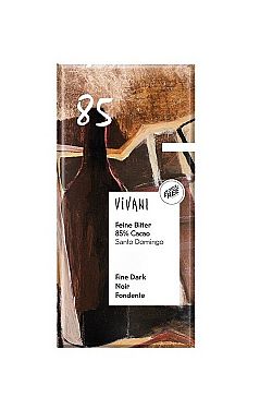 Σοκολάτα Μαύρη 85% Κακάο 100gr VIVANI