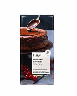 Μαύρη Κουβερτούρα 200γρ BIO VIVANI