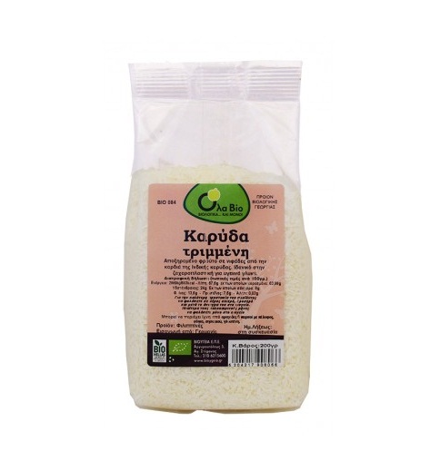 Καρύδα Τριμμένη 200gr ΟΛΑ ΒΙΟ