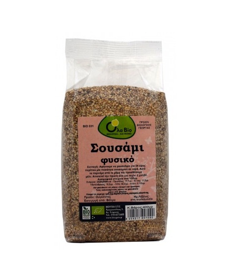 Σουσάμι Αναποφλοίωτο ΒΙΟ 400γρ OLA BIO