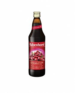 Βιολογικός χυμός Κράνμπερι (Cranberry) 750ml RABENHORST