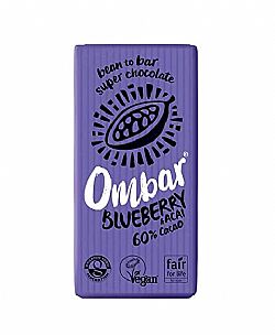 Βιολογική Ακατέργαστη  Σοκολάτα Με Μύρτιλα & Ακάι 35γρ OMBAR