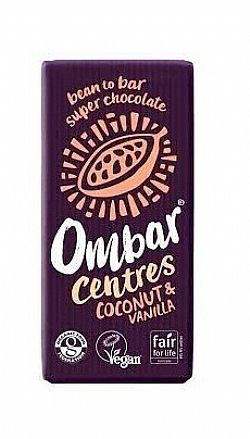 Βιολογική Ακατέργαστη Σοκολάτα Με Kαρύδα και Βανίλια 35γρ OMBAR