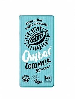 Βιολογική Ακατέργαστη Σοκολάτα Με Κρέμα Καρύδας 35γρ OMBAR