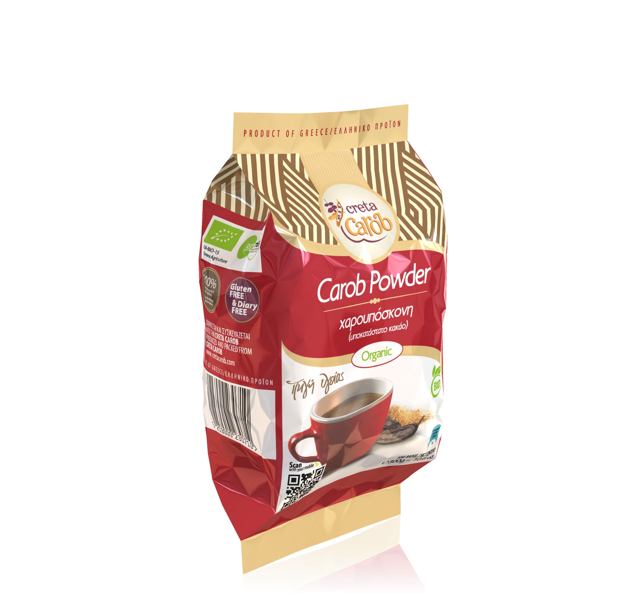 Χαρουπόσκονη ΒΙΟ 300γρ Creta Carob