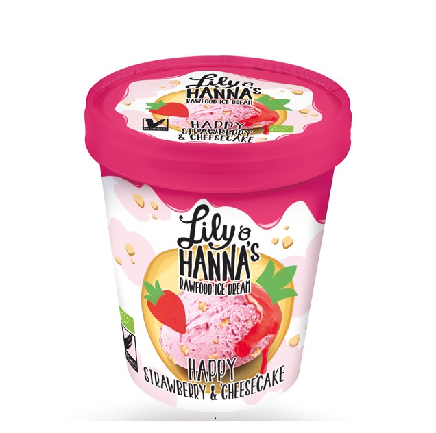 Vegan Παγωτό Φράουλα & Τσιζκέικ BIO 500ml Lily&Hanna's