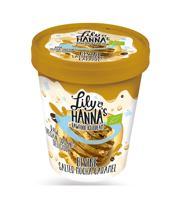 Vegan Παγωτό Αλατισμένη Καραμέλα & Μόκα BIO 500ml Lily&Hanna's