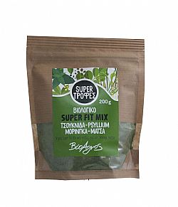 Super Fit Mix -Τσουκνίδα,Ψύλλιουμ,Μορίνγκα, Μάτσα- 200γρ Βιοαγρός