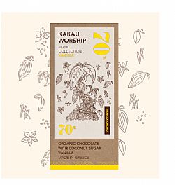 Βιολογική Σοκολάτα Vanilla Orchid 75gr Kakau Worship