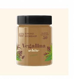 Βιολογική Λευκή Πραλίνα Αμυγδάλου Vegalina White 350gr Kakau Worship