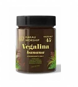 Βιολογική Πραλίνα Φουντουκιού με Μπανάνα Vegalina Banana 350gr Kakau Worship