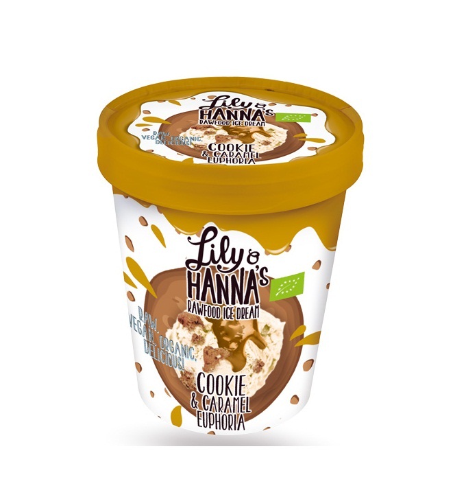 Vegan Παγωτό Μπισκότο & Καραμέλα 'Euphoria' 500ml Lily & Hanna's