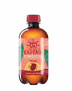 Κομπούχα Ροδάκινο BIO 400ml CAPTAIN