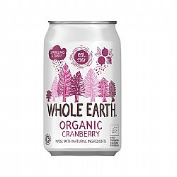 Bιολογικό Ανθρακούχο ποτό Κράνμπερι 330ml WHOLE EARTH