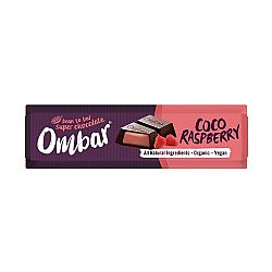Σοκολάτα με Καρύδα & Σμέουρο ΒΙΟ 42gr Ombar
