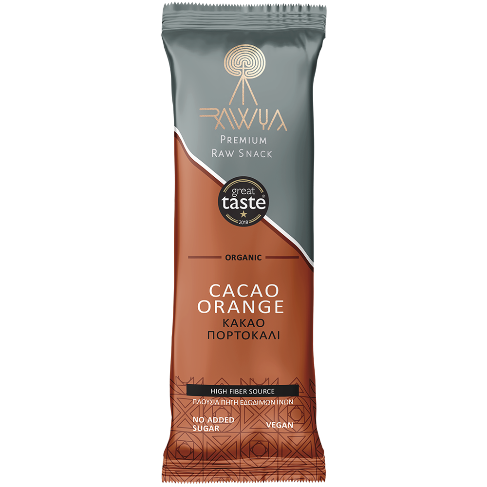 Βιολογικό Σνακ Κακάο Πορτοκάλι 50γ RAWYAL